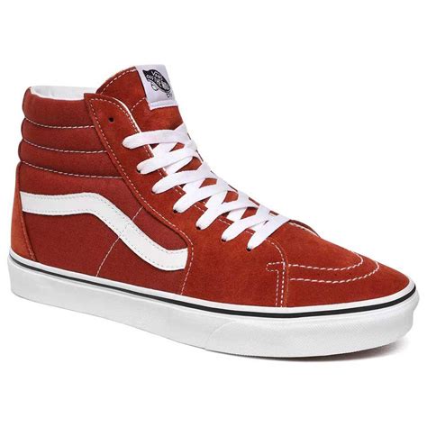 Vans Canvas Sk8 Hi In Red For Men Lyst