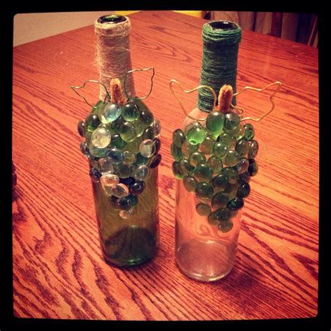 Diy Ts Made From Recycled Wine Bottles Twine Glass Beads And Wire