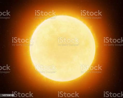 Bright Yellow Star On The Background Of Space Stock Photo Download