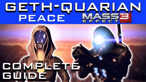 Mass Effect 3 How To Save The Geth And Quarians With Peace Step By