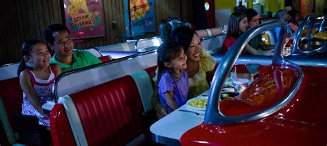 The restaurant includes booths resembling convertibles of the period and some waiters are carhops while on roller skates. Sci-Fi Dine-In Theater At Walt Disney World | iDesignArch ...