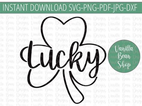 Lucky Svg Lucky Clover Svg Lucky Shamrock Svg Lucky Png Etsy