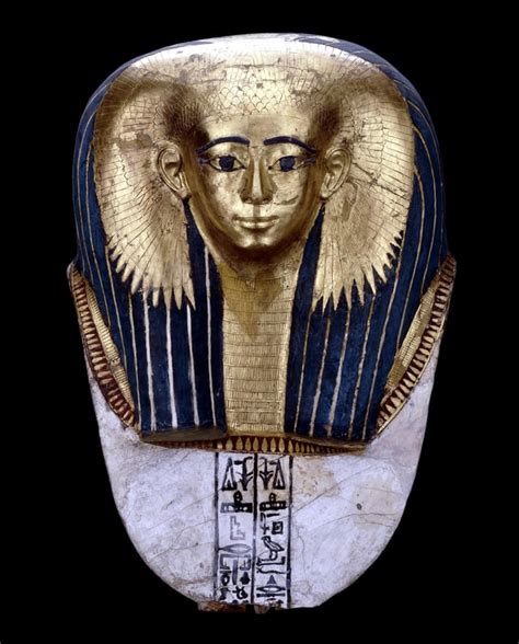Gilt Cartonnage Mummy Mask Of Egyptian Princess Satdjehuty Late 17th Dynasty Or Early 18th