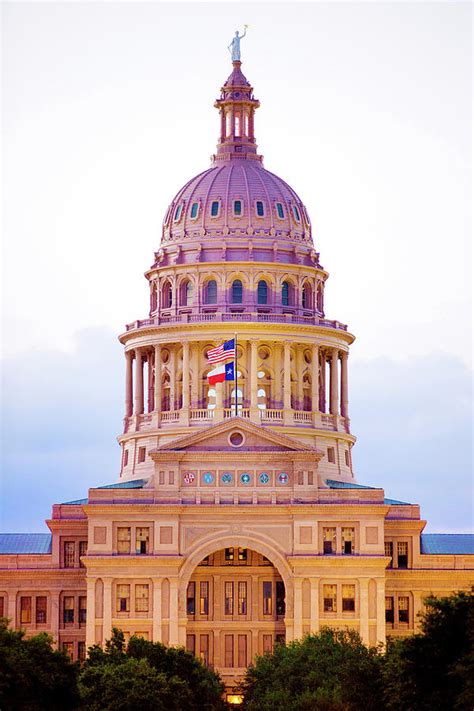 State Capitol Building Austin Texas Evening Color Vertical 23876