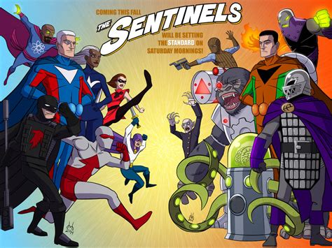 Commission The Sentinels Cartoon Ad Complete By Dbed On Deviantart