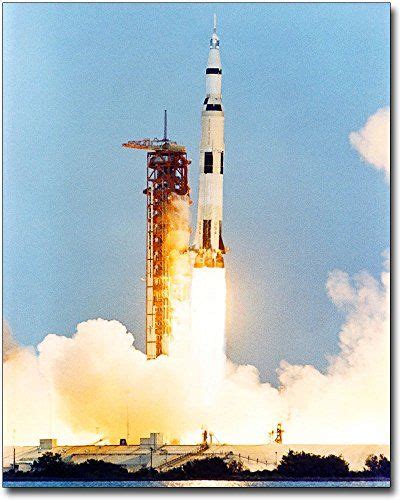 Apollo 13 Saturn V Rocket Launching 1970 11×14 Silver Halide Photo