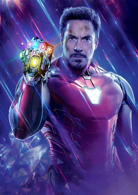The Avengers Movie Poster With Iron Man Holding A Glowing Light Up