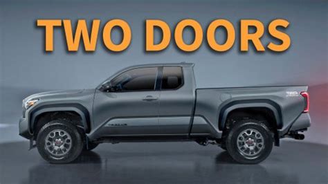 2024 Toyota Tacoma Two Door Two Seat Spec Is A Throwback To Simpler