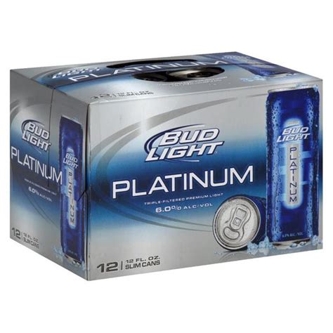 Bud Light Platinum Beer 12 Pack Beer 12 Fl Oz Cans 6 Abv Frostys
