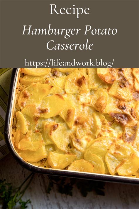 Recipe Hamburger Potato Casserole