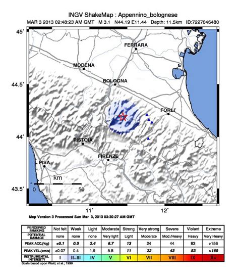 Terremoto di stanotte nell'Appennino bolognese, tante altre piccole