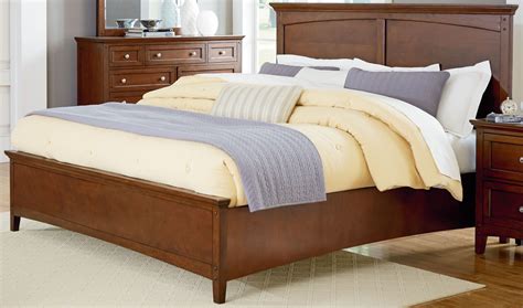 Cooperstown Warm Spiced Cherry King Panel Bed Standard Furniture