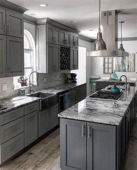 Gray Kitchen Cabinets With Gray Countertops The Ultimate Combination