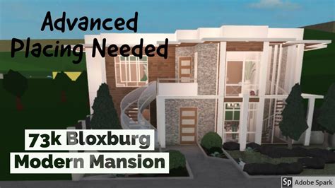 73k Bloxburg Modern Mansion Bloxburg Build Youtube