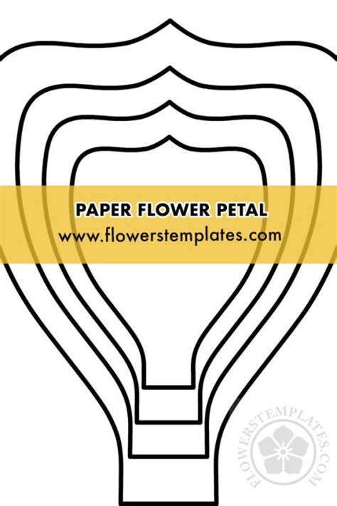 Paper Flower Template Free Pdf Flowers Templates