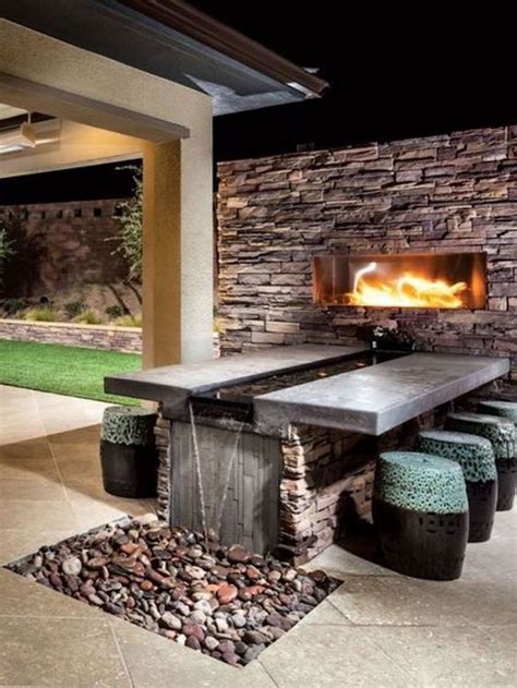 34 The Best Backyard Fireplace Ideas Suitable For All Season Outdoor