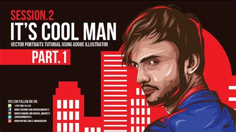 Its Cool Man Sessionii Part1 Tutorial Vector Portraits Youtube