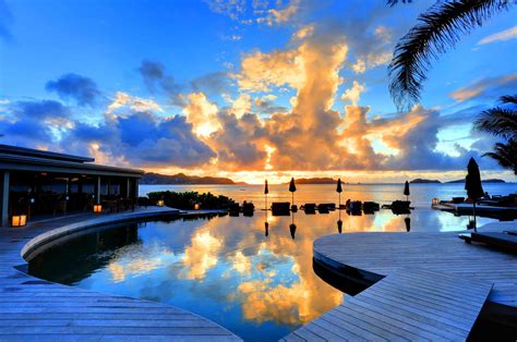 Infinity Pool Sunset Wallpapers Wallpaper Cave