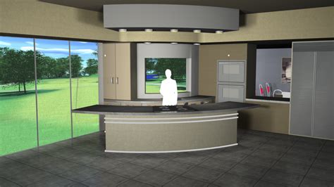 Virtual Set Studio 120 For Hd Is A Kitchen And Dining Room