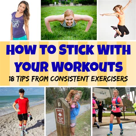 How To Stick With Your Workouts Tips From Consistent Exercisers