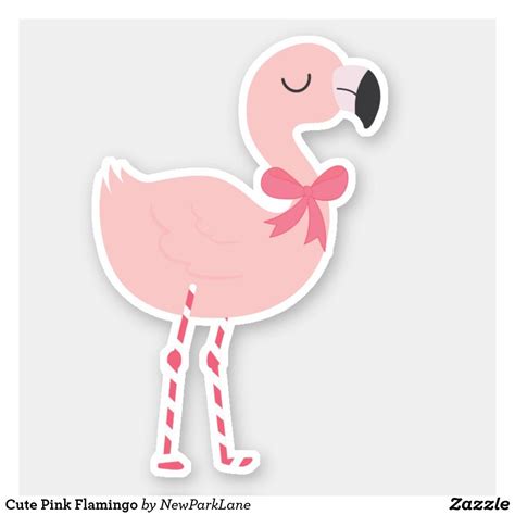 Cute Pink Flamingo Sticker In 2021 Flamingo Stickers