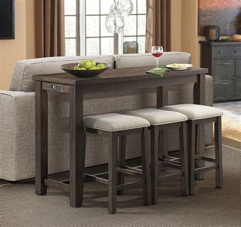 Maybe you would like to learn more about one of these? Stone Bar Table with Three Stools | The Furniture Mart