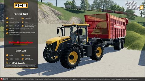 Farming Simulator 19 Tractors Factsheet Farming Simulator 19 Mod