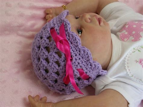 Crochet Baby Hat Pattern Easy Peasy Ribbon And Shells Baby