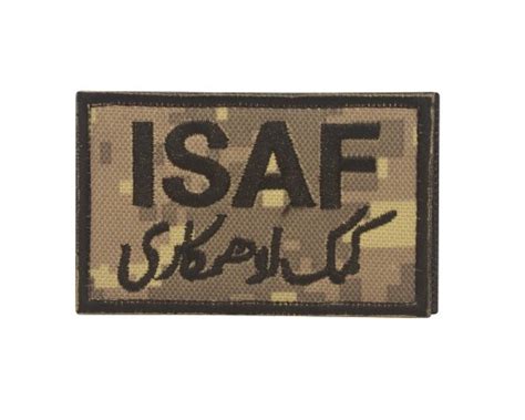 Military Embroidery Isaf Patch Digital Camo With Velcro Airsoft