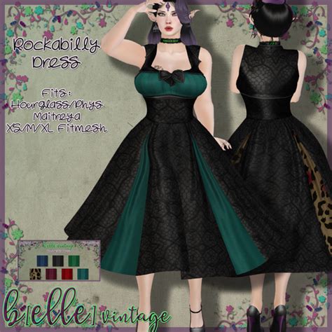Second Life Marketplace B Elle Vintage Rockabilly Dress Whud