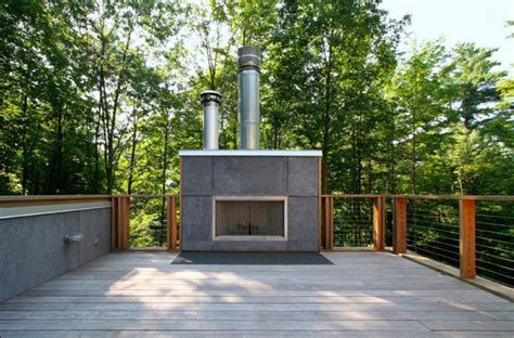 12 Amazing Modern Outdoor Fireplaces Design Milk