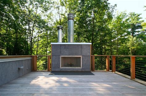 It seems simple, but first impressions matter. 12 Amazing Modern Outdoor Fireplaces - Design Milk