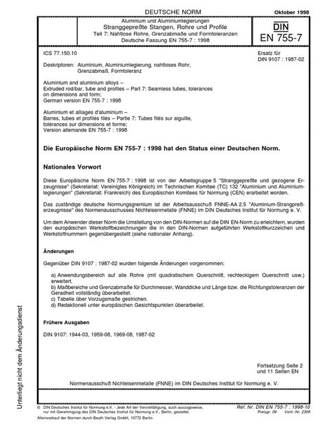 This part of en 573 specifies a code of designation applicable to aluminium and aluminium alloys as specified in the relevant european standards. DIN EN 755-7.pdf