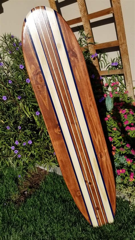 6ft Classic 24c Surfboard Wall Art Hawaiian Surf Beach Etsy