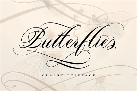 Butterflies Script Fonts ~ Creative Market