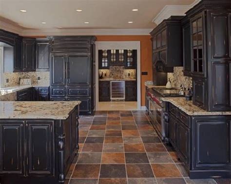 Maybe you would like to learn more about one of these? Furniture , Suave Distressed Black Kitchen Cabinets ...