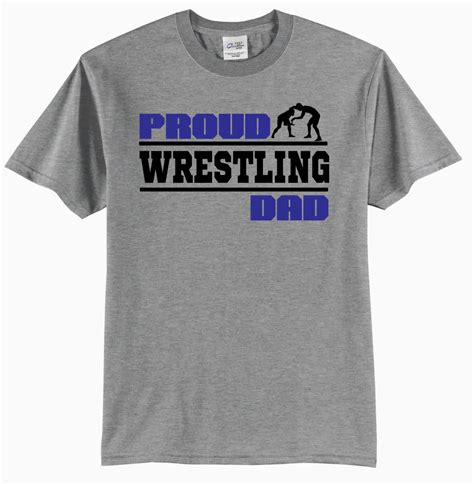 Proud Wrestling Dad Adult T Shirt