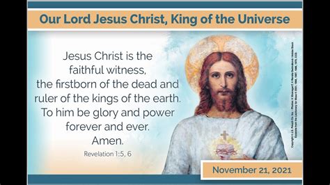 Feast Of Christ The King Youtube