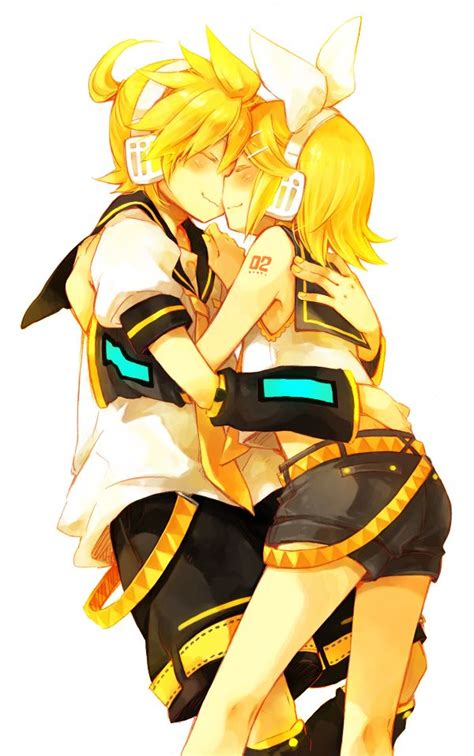 kagamine rin and len lovely kiss rin y len kagamine rin len y rin