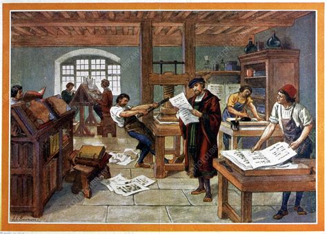Johann Gutenbergs Printing Press 1450s Jack Uldrich