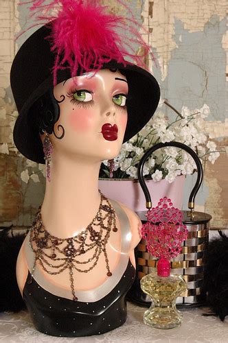 Vintage Style Art Deco Flapper Mannequin Head Here Is My L Flickr