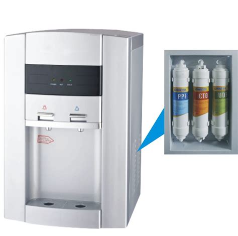Ro Uf Filtered Water Dispenser Electric Water Cooler With 3 Stage Filters