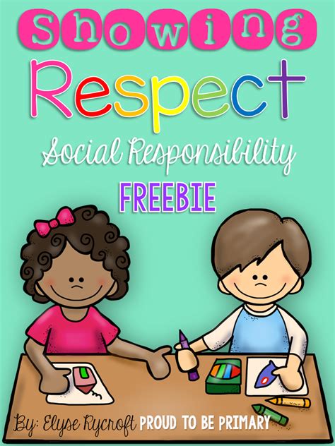 Freebies Respect Activities Character Education Teaching Kids Respect