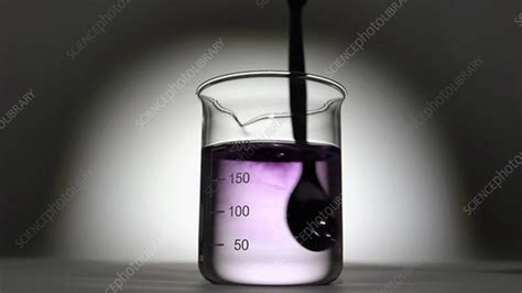 Sodium Hydroxide Solubility And Ph Stock Video Clip K0043130