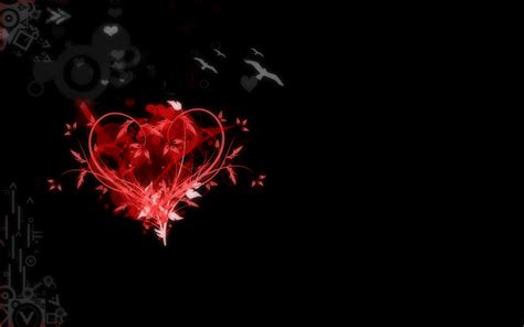 Free Download Red And Black Heart Wallpaper 1680x1050 For Your Desktop Mobile And Tablet