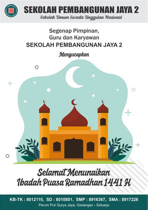 Contoh Membuat Poster Menyambut Bulan Suci Ramadhan Delinewstv