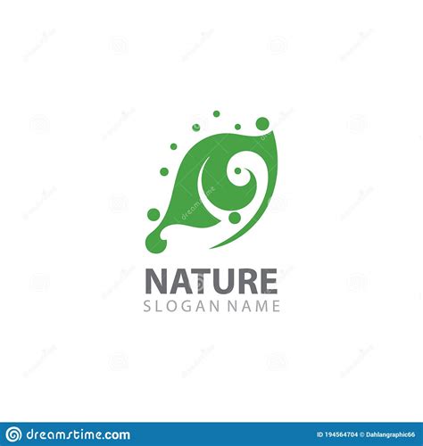 Creative Leaf Nature Logo Design Template Vector Stock Illustration