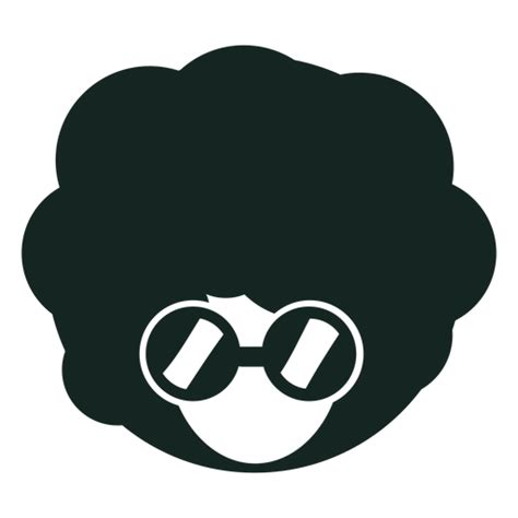 70s Afro Glasses Silhouette Transparent Png And Svg Vector File