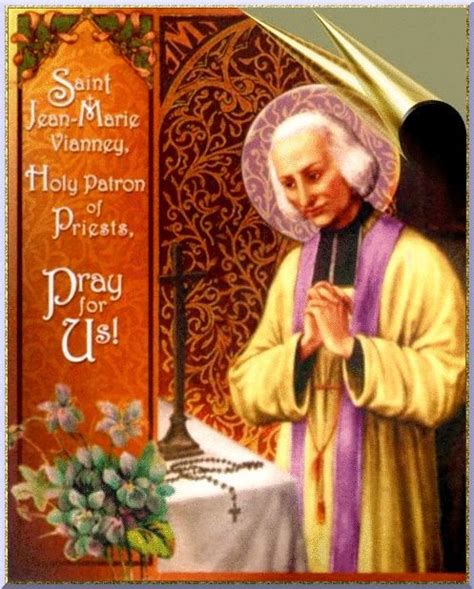 Blessed Catholic Saints And Angels August 2011 St John Vianney