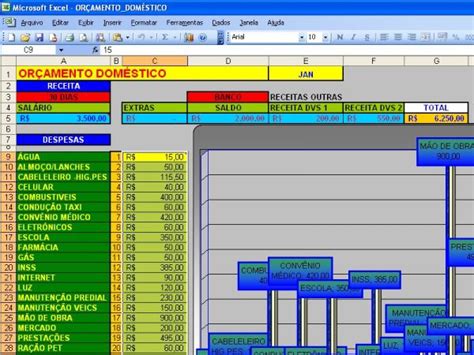 Download Planilha Gastos Domesticos  Plani